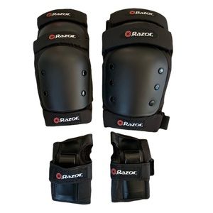 NWOT Razor Black Elbow and Knew Pads - Youth size